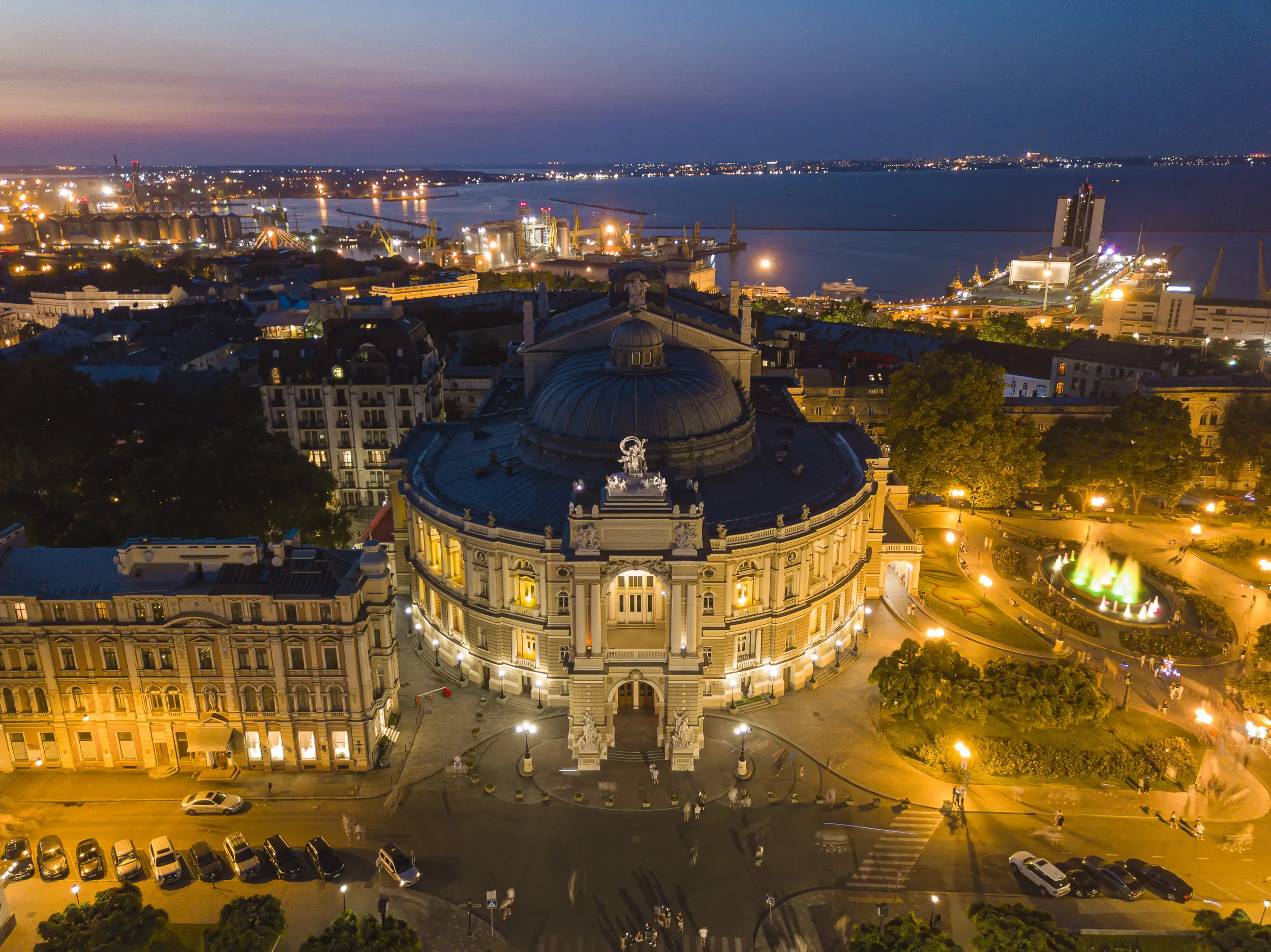 Opernhaus Odessa aus der Luft